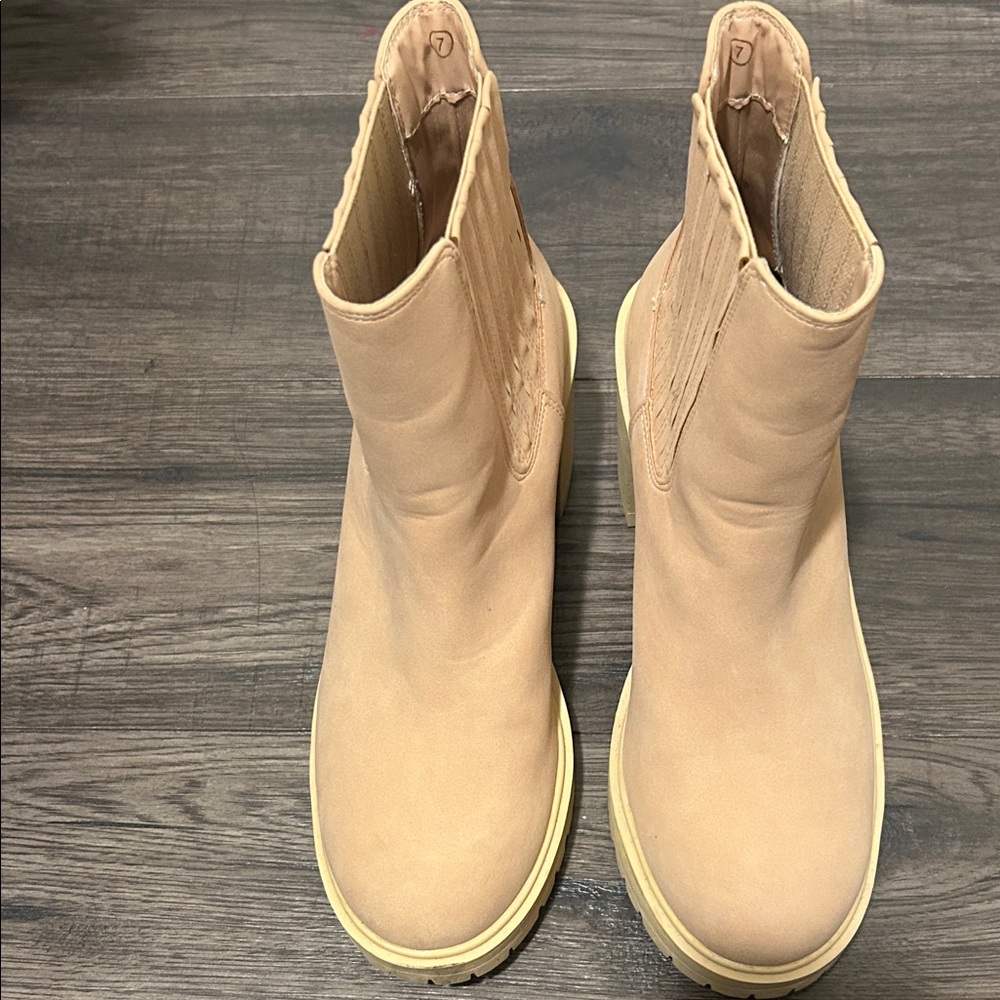 Chic Beige Ankle Booties for Women